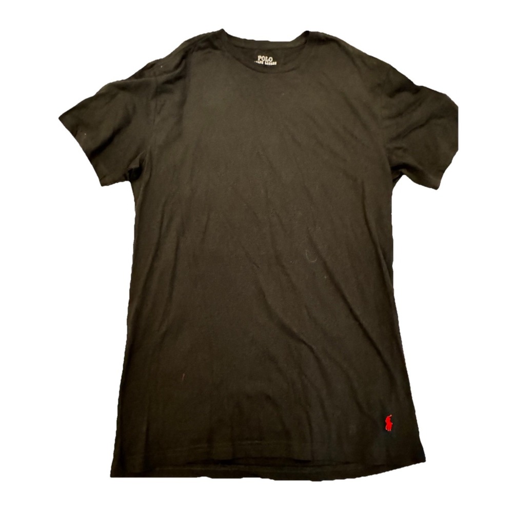 Polo Ralph Lauren T-Shirt Adult Large Black Short Sleeve Classic Mens